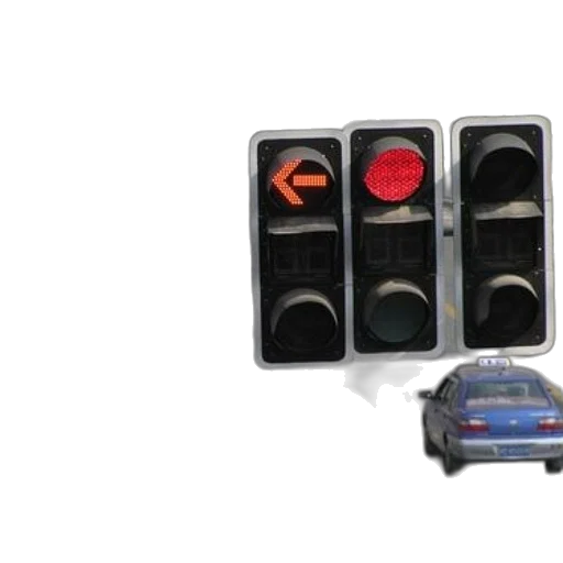 traffic, light, red, left transparent PNG cut-out