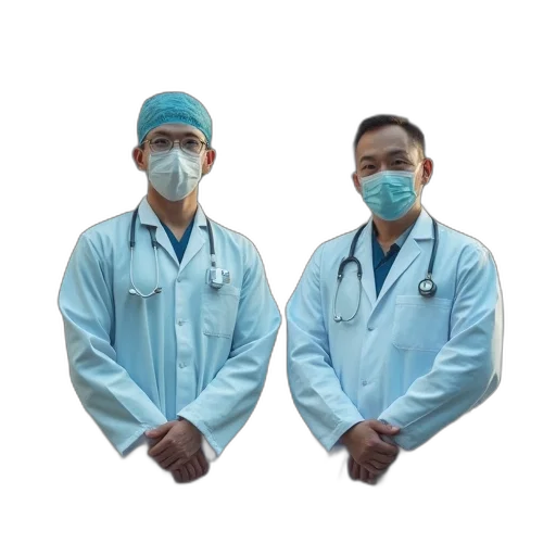 staff, mask, doctor, man transparent PNG cut-out