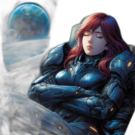 comic book art, concept art, fantasy art, anime transparent PNG cut-out