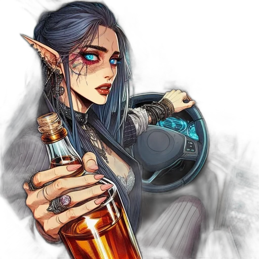 bottle, dragon, fantasy art, concept art transparent PNG cut-out