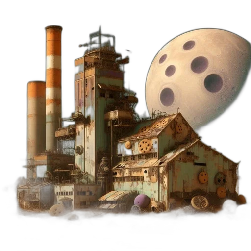 building, robot, weapon, mask transparent PNG cut-out