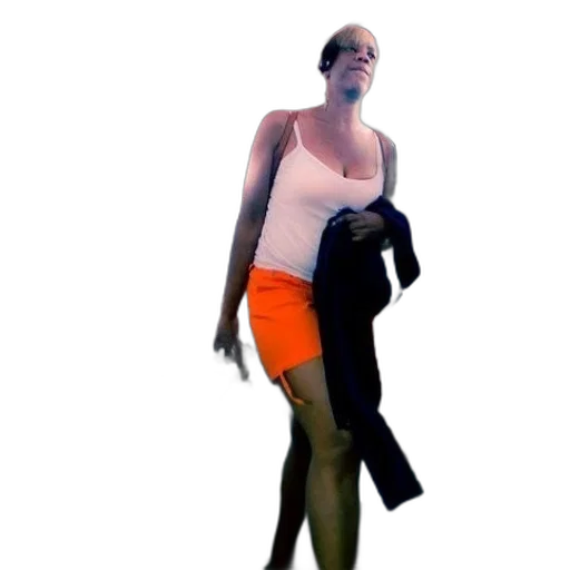 dress, jacket, staff, creature transparent PNG cut-out