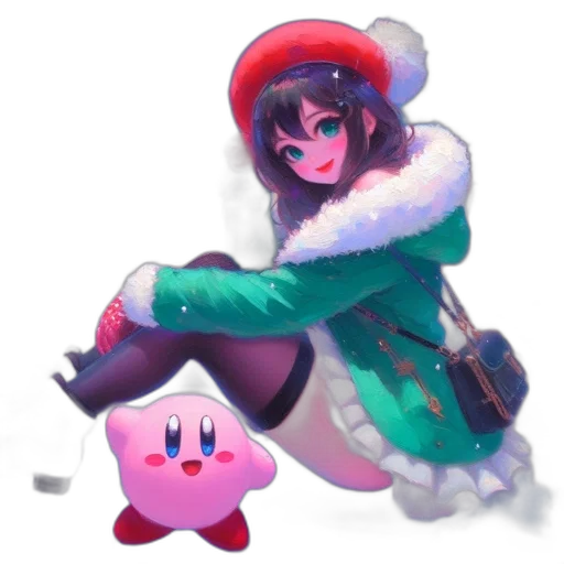 creature, hat, weapon, dress transparent PNG cut-out