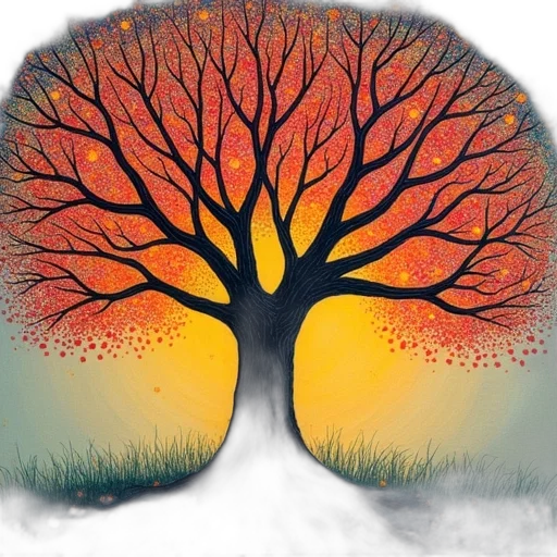 tree, crown, staff, watercolor transparent PNG cut-out