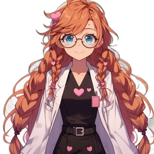staff, hair, dress, jacket transparent PNG cut-out