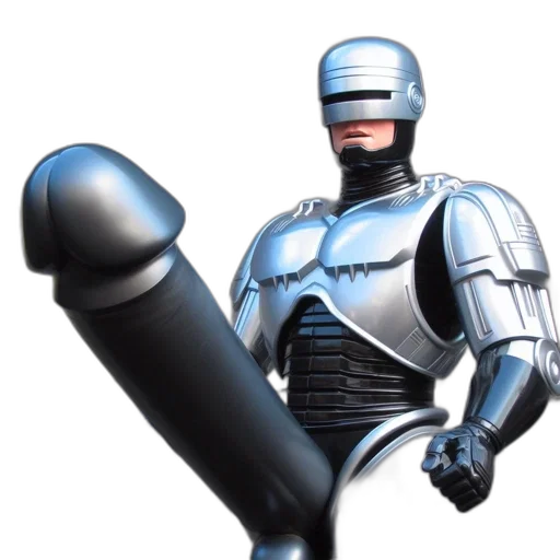 robot, weapon, sword, staff transparent PNG cut-out