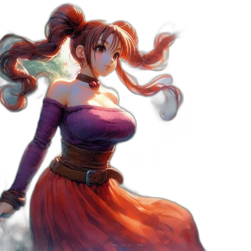 dress, staff, concept art, fantasy art transparent PNG cut-out