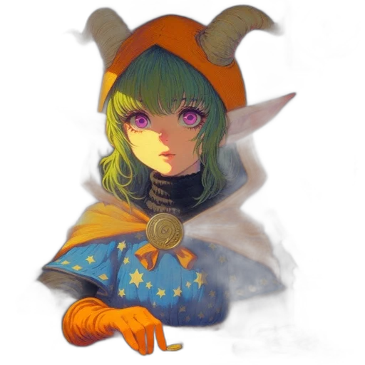 staff, mask, crown, dragon transparent PNG cut-out