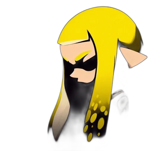 mask, hair, weapon, cartoon transparent PNG cut-out