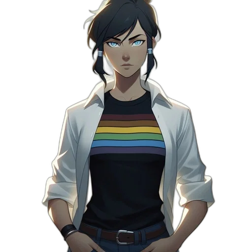 jacket, staff, dress, concept art transparent PNG cut-out