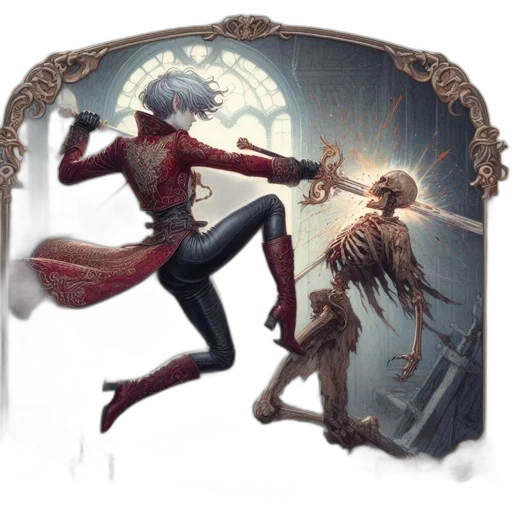 concept art, comic book art, fantasy art, pixel art transparent PNG cut-out