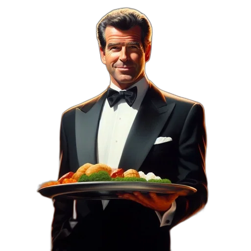 food, staff, face, jacket transparent PNG cut-out