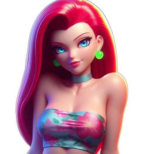 dress, 3d render, concept art, cartoon transparent PNG cut-out