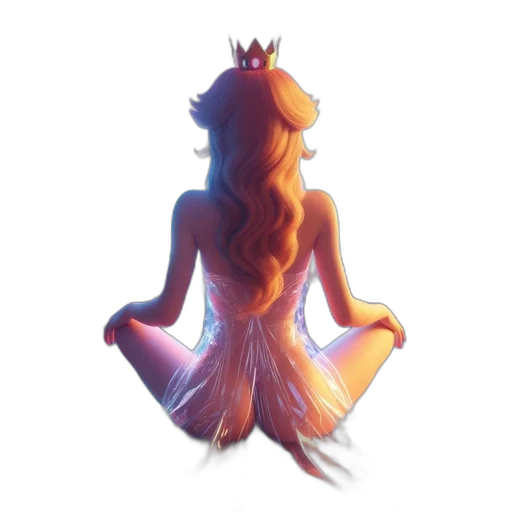 crown, dress, staff, concept art transparent PNG cut-out