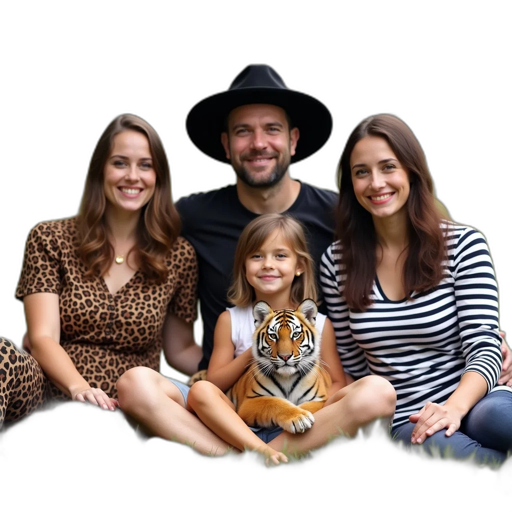 hat, group, people, sitting transparent PNG cut-out
