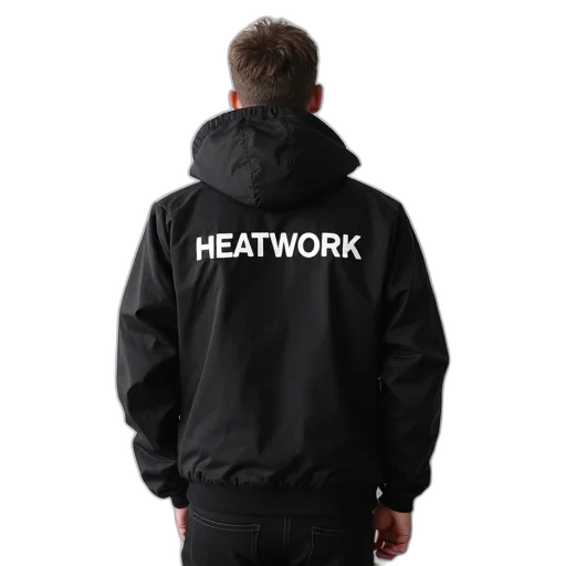 jacket, staff, 3d render, cyberpunk transparent PNG cut-out