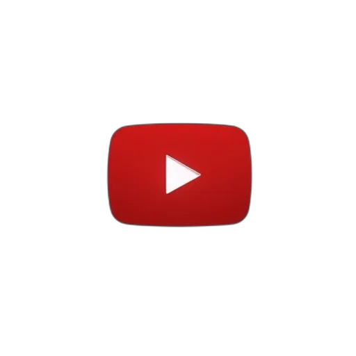 youtube, logo, black, background transparent PNG cut-out