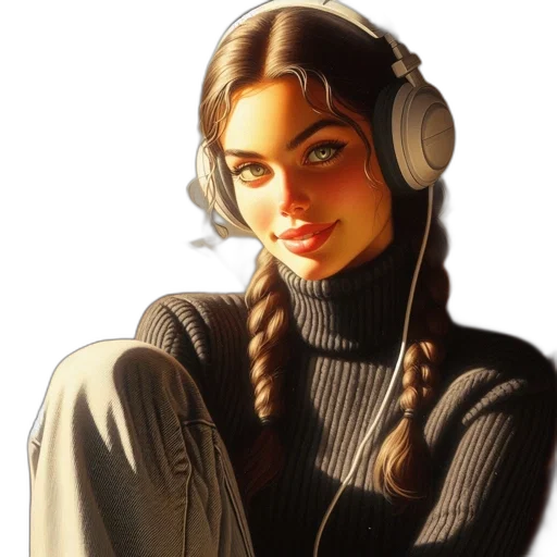 face, staff, jacket, concept art transparent PNG cut-out