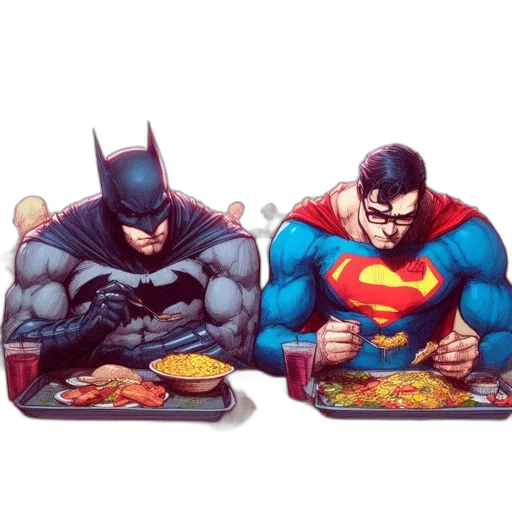 food, comic book art, concept art, batman transparent PNG cut-out