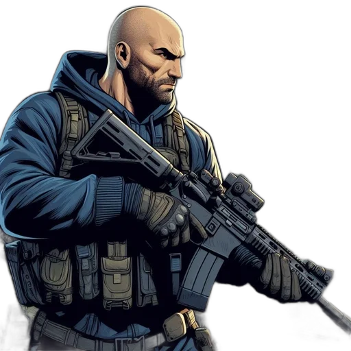 weapon, concept art, comic book art, cyberpunk transparent PNG cut-out