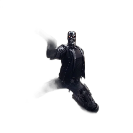 weapon, robot, mask, staff transparent PNG cut-out