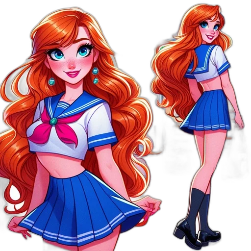 dress, concept art, cartoon, anime transparent PNG cut-out