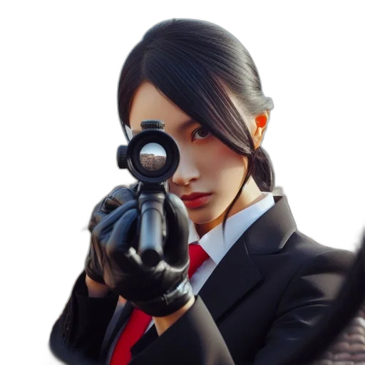 weapon, staff, face, photorealistic transparent PNG cut-out