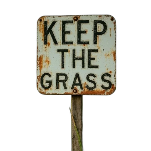 weapon, keep, off, grass transparent PNG cut-out