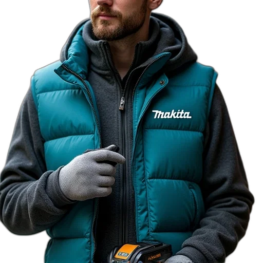jacket, staff, cyberpunk, photorealistic transparent PNG cut-out