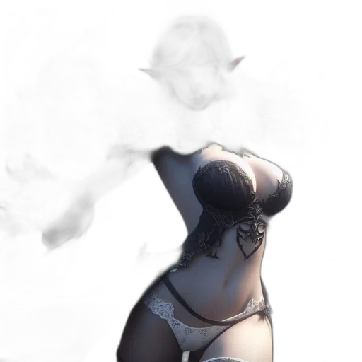 dress, robot, mask, staff transparent PNG cut-out