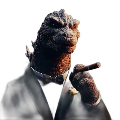creature, animal, dragon, staff transparent PNG cut-out
