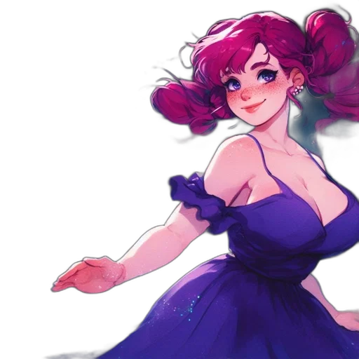 dress, concept art, watercolor, anime transparent PNG cut-out