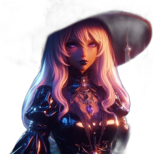 staff, hat, dress, crown transparent PNG cut-out