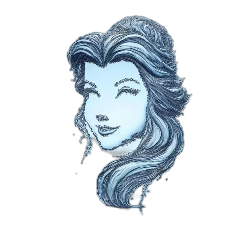 hair, crown, face, jewelry transparent PNG cut-out