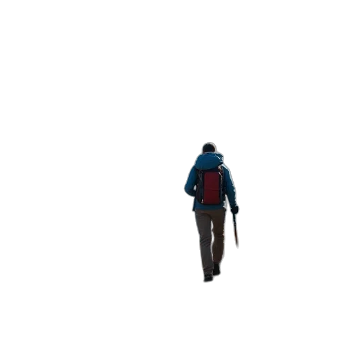 jacket, umbrella, staff, hat transparent PNG cut-out