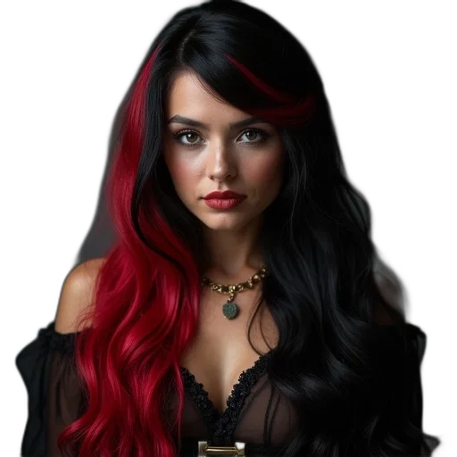 jewelry, hair, fantasy art, photorealistic transparent PNG cut-out