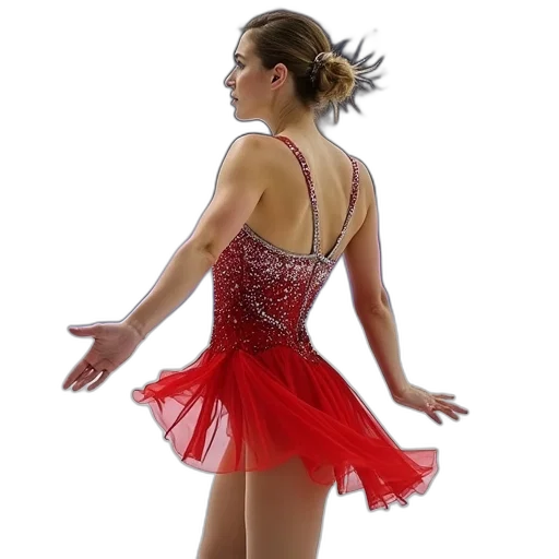 dress, staff, photorealistic, red transparent PNG cut-out