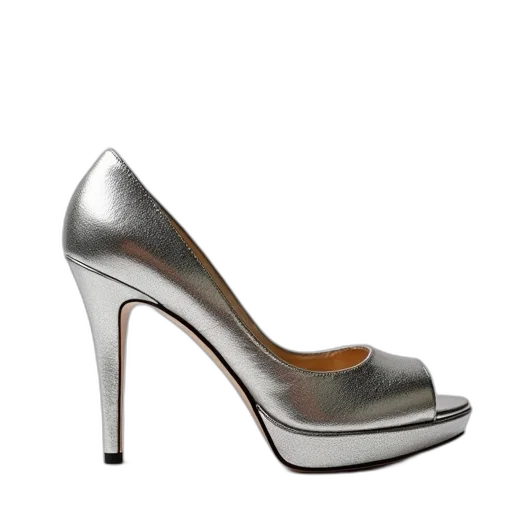 shoes, high, heel, silver transparent PNG cut-out