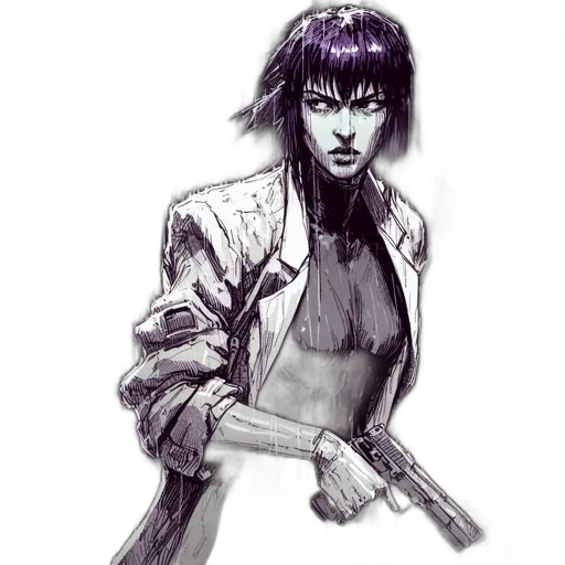 jacket, sword, weapon, staff transparent PNG cut-out