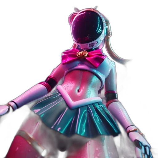 robot, jacket, dress, concept art transparent PNG cut-out