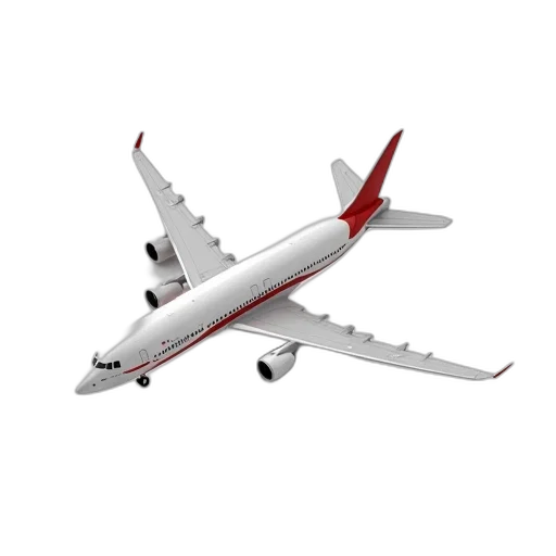 3d render, photorealistic, concept art, airline transparent PNG cut-out