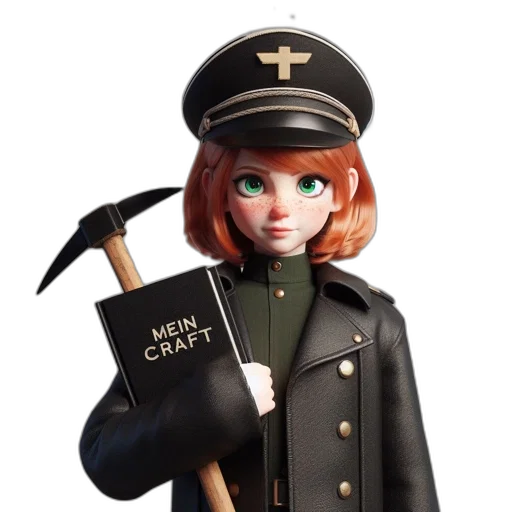 staff, weapon, hat, jacket transparent PNG cut-out