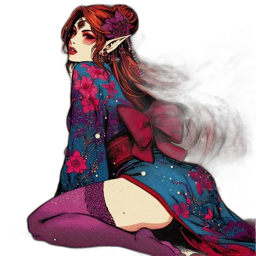 dress, fantasy art, concept art, pixel art transparent PNG cut-out