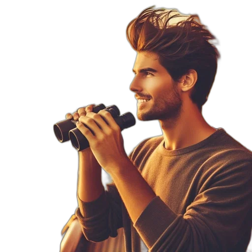 hair, face, weapon, staff transparent PNG cut-out