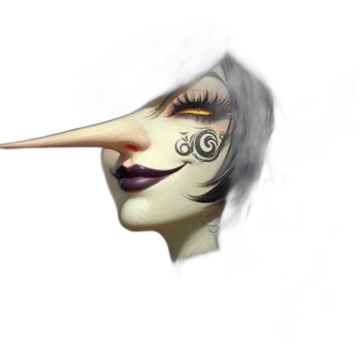 mask, face, staff, creature transparent PNG cut-out