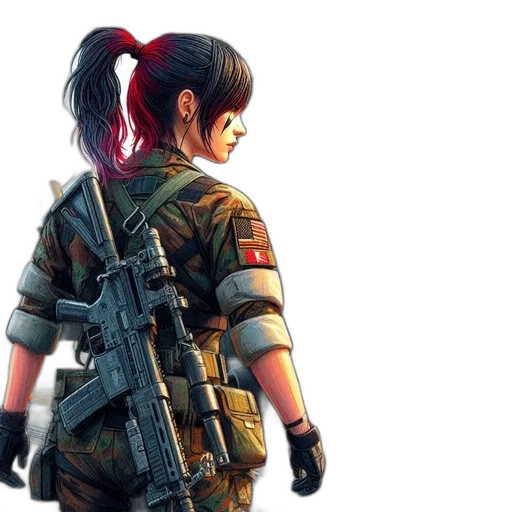weapon, concept art, cyberpunk, 3d render transparent PNG cut-out