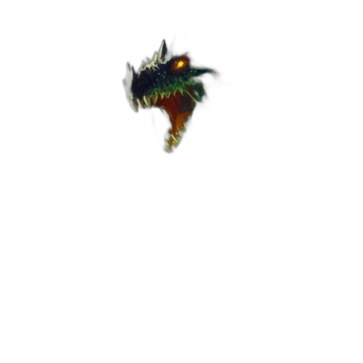 dragon, creature, animal, weapon transparent PNG cut-out
