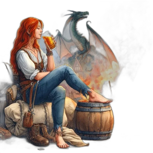 dragon, fantasy art, concept art, pixel art transparent PNG cut-out