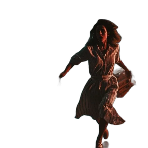 dress, creature, staff, jacket transparent PNG cut-out