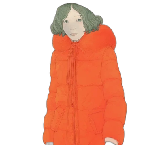 jacket, dress, creature, face transparent PNG cut-out